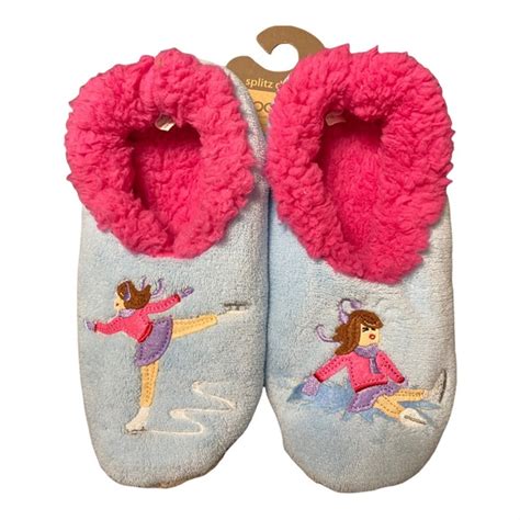 Snoozies Shoes Snoozies Ice Skater Slippers Poshmark