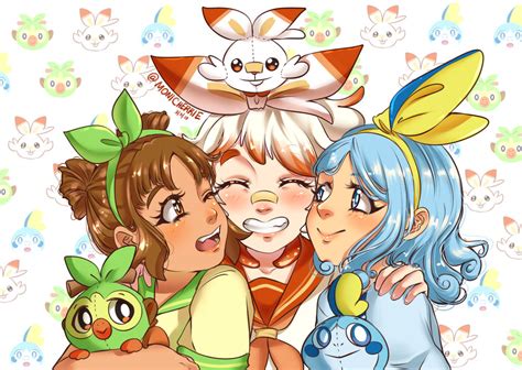 Gen 8 Starters Gijinka by Monicherrie on DeviantArt