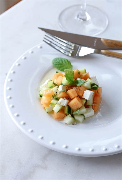 Tartare De Melon Concombre Et Feta Aoc Vacqueyras