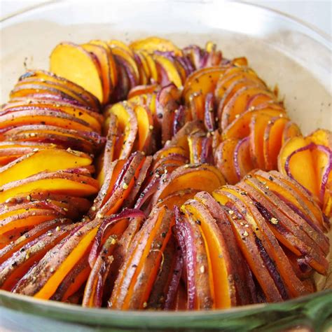 Crispy Sweet Potato Roast With Parsley Salsa Verde Babaganosh