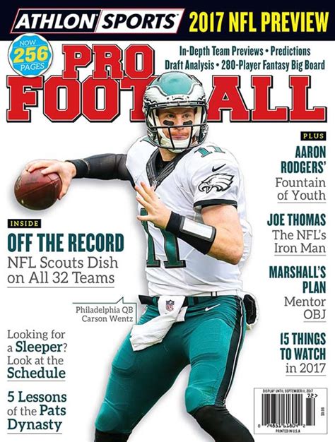 Athlon Sports 2017 Nfl Preview Magazine Covers