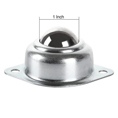 Buy 16 Pcs 1 Inch Roller Ball Transfer Bearing Flange Mounted Carbon Steel Round Ball Transfer