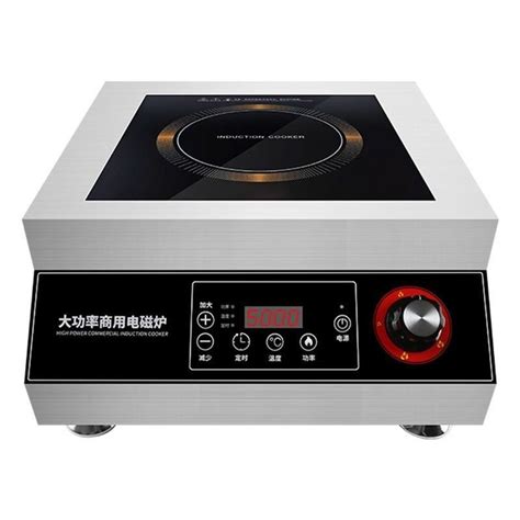 Commercial Induction Cooker Stainless Steel High Fire5000wflat Concave High Power4200wstir Fry