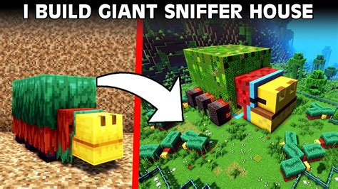 I BUILD GIANT SNIFFER HOUSE IN MINECRAFT 1 20 MINECRAFT GAMEPLAY IN