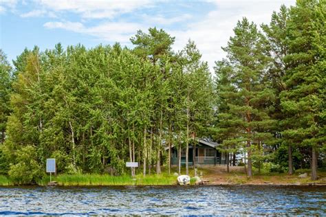 Cottage by the Lake in Rural Finland Stock Photo - Image of canada ...