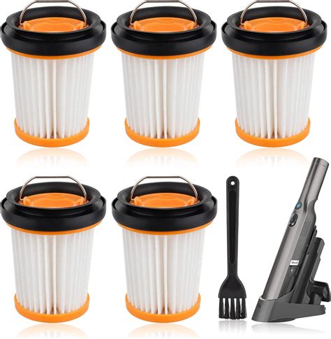 5 Pack Vacuum Filter For Shark Ion W1 S87 Cordless Handheld Vacuum Filters For