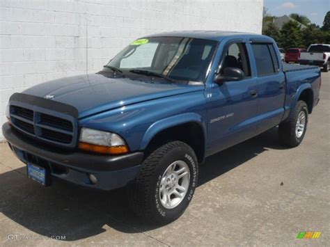 2002 Atlantic Blue Pearl Dodge Dakota Sport Quad Cab 4x4 64510826 Photo 16