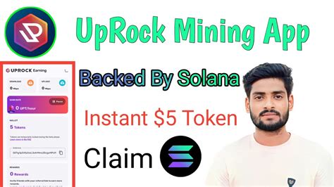 UpRock New Mining App Backed By Solana Instant Claim 5 Token