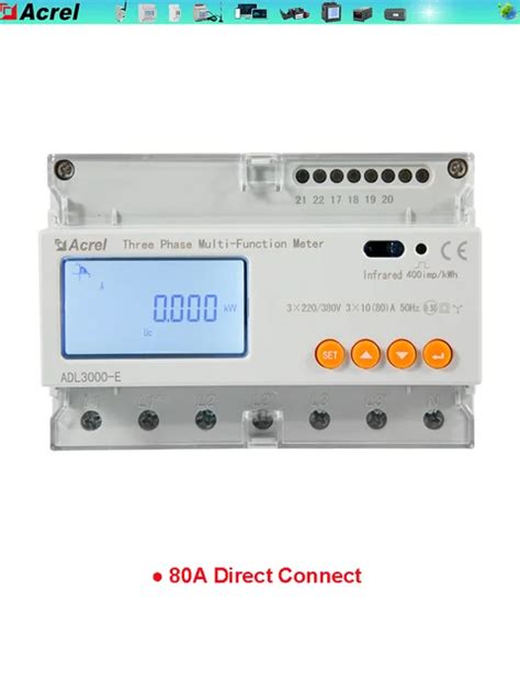 Acrel ADL3000 Bidirectional Din Rail 3 Phase Solar Power Meter Rs485