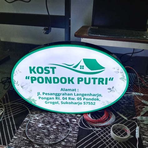 Jual Neon Box Kotak Sisi Ukuran X Cm Bahan Akrilik Gratis