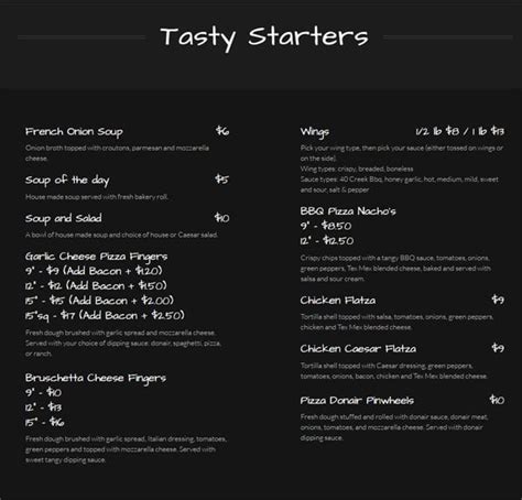 Ollie's Pizza Pantry Menu - Urbanspoon/Zomato