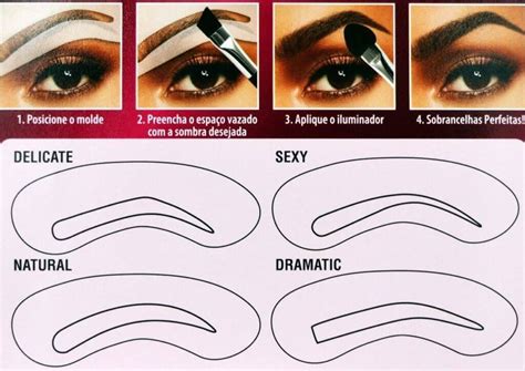 Moldes De Sobrancelhas Para Imprimir Modelos Imagens Molde De