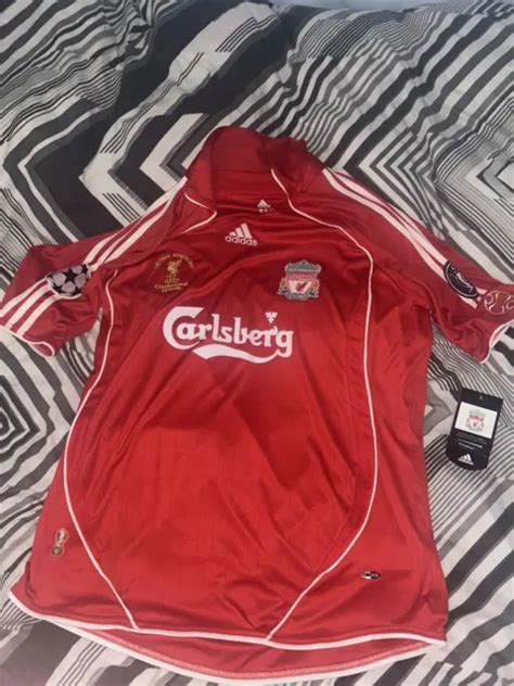 MENS AUTHENTIC LIVERPOOL FC 2007 Uefa Champions League Final Jersey