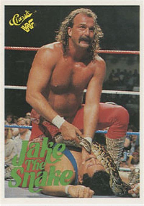 1989 Classic WWF Trading Card 108 159 Jake The Snake Roberts Jake