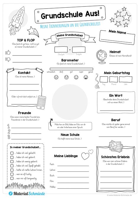 Steckbrief Grundschule Aus Unterrichtsmaterial In Den Fächern