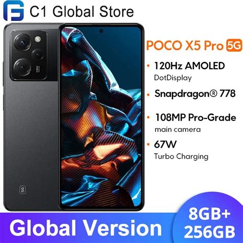 POCO X5 Pro 5G Smartphone Vers O Global Android 128GB 256GB 6 67 120Hz