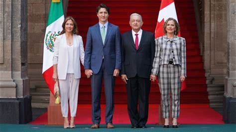 Ceremonia de bienvenida al primer ministro de Canadá Justin Trudeau