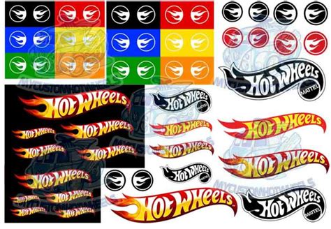 Hotwheels Logo Treasure Hunt Decals Custom Hot Wheels Model Cars