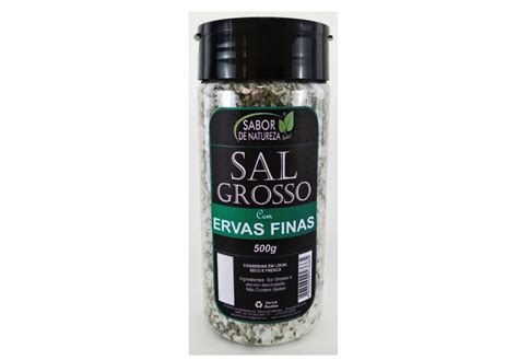 Sal Grosso Ervas Finas Sabor De Natureza