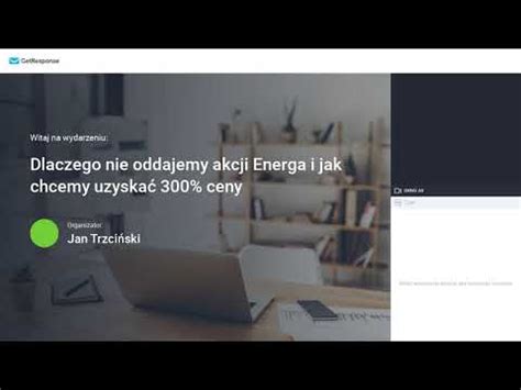 Webinar Akcje Energa Youtube