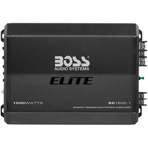 Best Buy Boss Audio Elite 1500w Class Ab Mono Mosfet Amplifier With Variable Low Pass Crossover