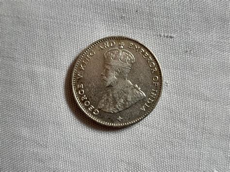 Straits Settlements King George V 10 Cents Silver Coin 1918 Hobbies