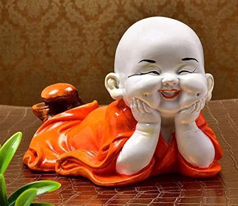 Wonderland Set Of 4 Baby Monk Buddha Statue Monk Statue Garden