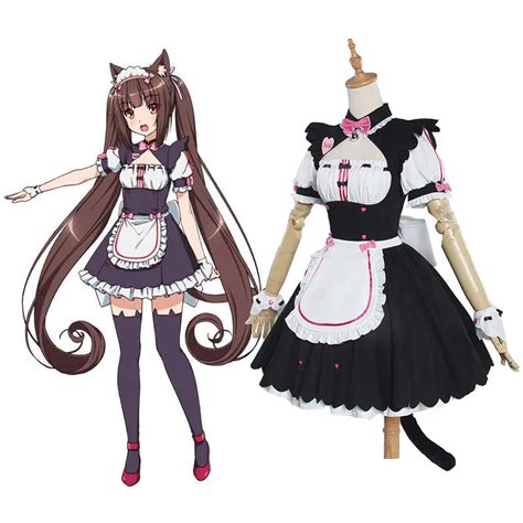 Vestido De Dama De Anime Nekopara Traje De Carrera Para Fiesta De