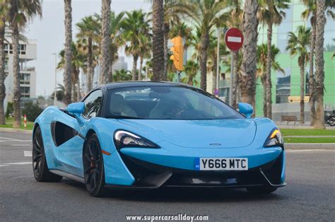 Mclaren 570s Spider Sky Blue Supercars All Day