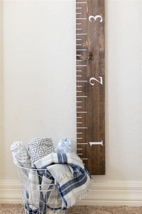 DIY Ruler Growth Chart - Made To Be A Momma