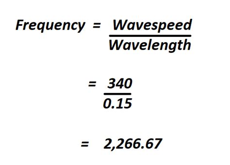 How To Calculate Frequency Of A Wave Formula