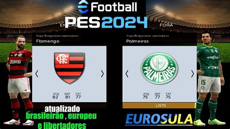 SAIU MEU EFOOTBALL PES EUROSULA 2024 LITE PARA PPSSPP BRASILEIRÃO