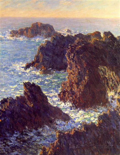 Belle Ile The Rocks Claude Monet Paintings Claude Monet Art Monet