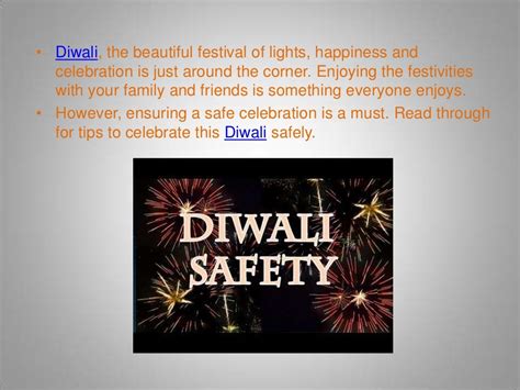 Safety Tips during Diwali festival