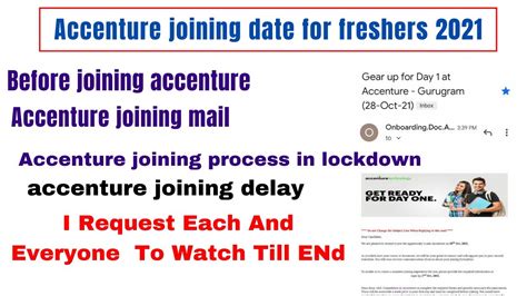 Accenture Joining Date For Freshers Accenture Joining Date