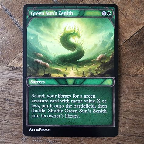 1x Green Bundle A MTG Abyss Proxy Shop Enhance Your Commander And