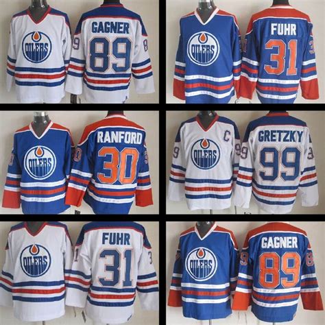 2020 Cheap Throwback Stitched EDMONTON OILERS Jersey #31 Grant Fuhr #89 ...