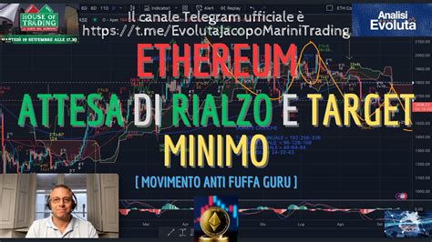 ETHEREUM Analisi Evoluta Del 16 09 Attesa Di Rialzo E Target Minimo