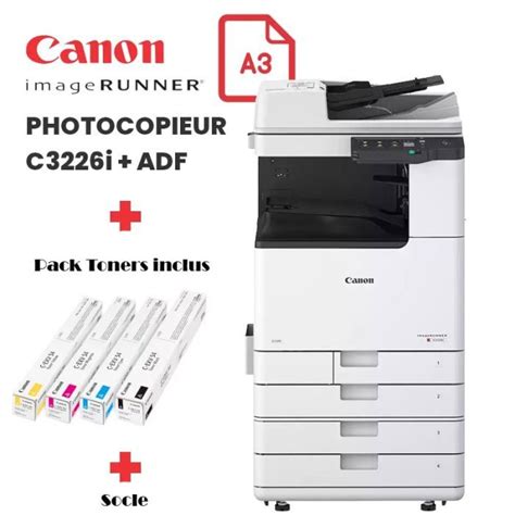 Imprimante Laser Canon Imagerunner C3326i A3 Wi Fi Adf 4xtoner Socle