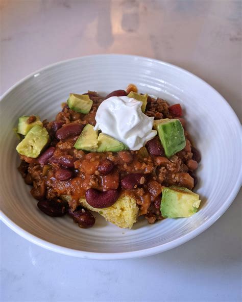 Continuing with soup season, chili and cornbread before trick or ...