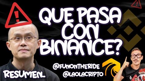 CEO BINANCE CZ RENUNCIAQUE PASA CON BINANCE FUE PLANEADO RESUMEN