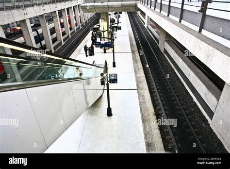 Paris Train Station At The Charles De Gaulle Airport Stock Photo Alamy