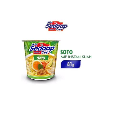 Jual Mie Sedaap Cup 72g Baso Special Kari Special Soto Goreng Rawit