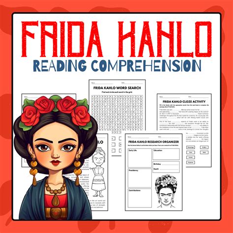 Frida Kahlo Reading Comprehension Pack Hispanic Heritage Month