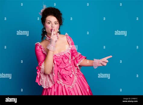 Photo Of Adorable Lovely Marie Antoinette Wear Corset Dress Asking Shut