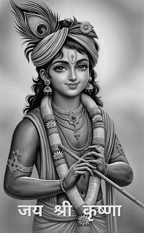 Shree Hari As Shree Krishna In 2024 Pencil Sketch Images Easy Love