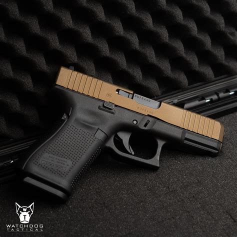 Glock 19 Gen 5 9mm Pistol Burnt Bronze Slide Watchdog Tactical