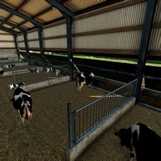 Enclosed Cow Husbandry Pack V1 1 FS22 Mod Farming Simulator 22 Mod