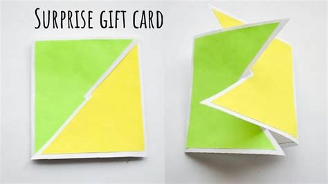 Diy Surprise T Card Easy Cards To Surprise Your Loved Ones Youtube