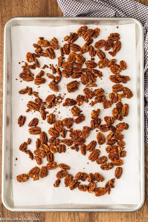 Air Fryer Candied Pecans - Eating on a Dime